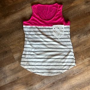 Size medium striped tank top